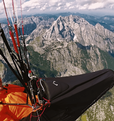 Christian Lobensommer hoch über dem Steinernen Meer