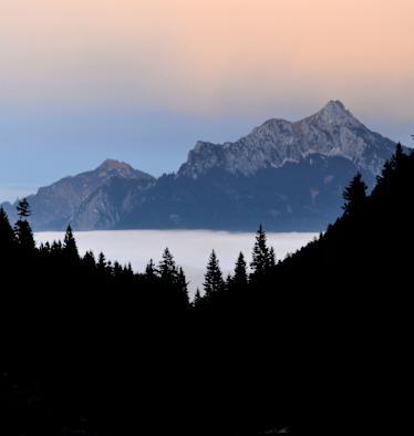 Blick in die Allgäuer Berge: Säuling
