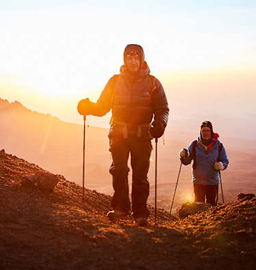 Gipfelsturm: Christian Rainer und Klaus Haselböck am Kilimanjaro
