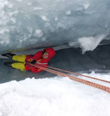 Spaltenrettung: Seilrolle