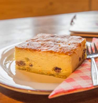 Topfenkuchen von der Ennser Hütte