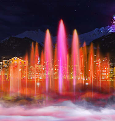 Sujetfoto der INNszenierung: Am Inn soll es eine Licht- und Wasserschow geben, das Feuerwerk auf der Seegrube bleibt aber bestehen.