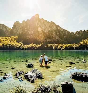 Der idyllische Laudachsee