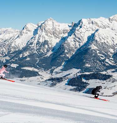 Skifahren im Skigebiet Hochkönig