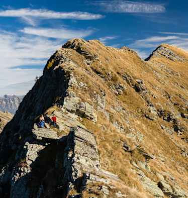 Luftige Grate auf der Trekking delle Aquile