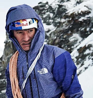 David Lama am Stubaier Gletscher, Januar 2018
