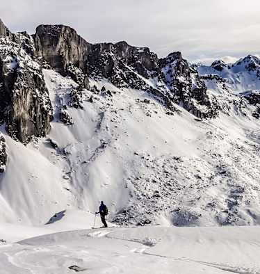 Abfahrtspanorama im Rätikon