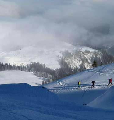 Unterwegs auf Skitour zum Alpelenhörnli