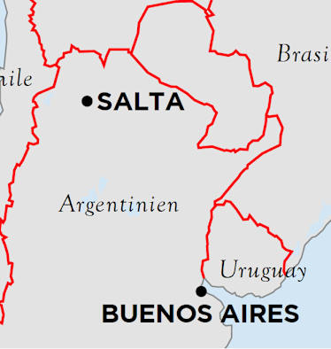 Argentinien Map