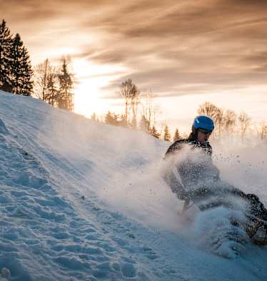 Rodeln im Skigebiet Atzmännig
