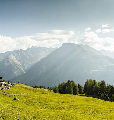 Die Gampe Thaya ist eine Gourmet-Hütte in den Ötztaler Alpen.