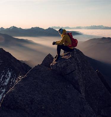Trailläufer Markus Kröll auf der Berliner Spitze