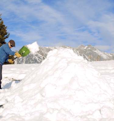 Ein „Panzerknacker-Biwak“ lässt sich relativ einfach errichten 