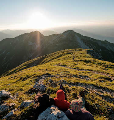 Blick vom Krottenkopf (2.086 m) im Wettersteingebirge