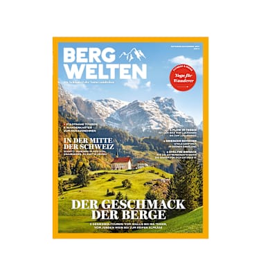 Muotatal: Cover des Bergwelten Magazins (Oktober/November 2017)