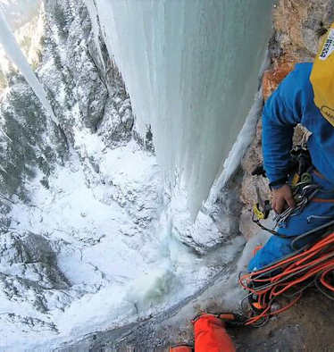 Christian Holzer in der Steinernen Jungfrau