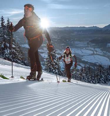 Entspanntes Pistentouren im Skitourenpark in St. Johann in Tirol