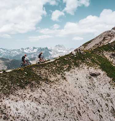 Mountainbiker auf der Greitlspitze