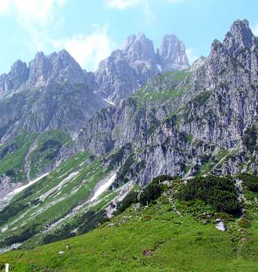 Der Gosaukamm mit der markanten Bischofsmütze