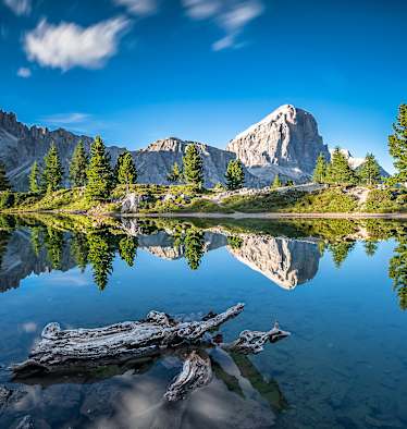 Lago di Limides am Passo Falzarego in Südtirol 