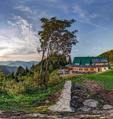 Die Ennserhütte (1293 m) bei Großraming in Oberösterreich
