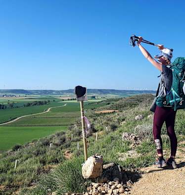 Wir wagen einen Rückblick auf das Jahr 2020: Da durften wir z.B. Jessica Fuchs auf ihrem Jakobsweg begleiten