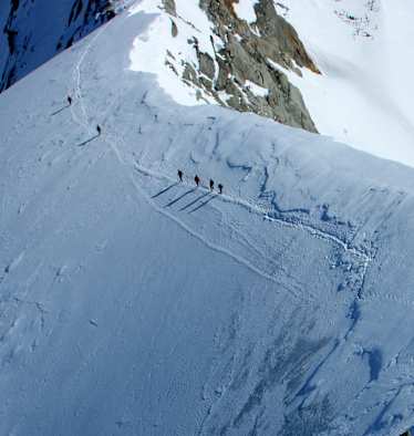 Die imposante Westflanke