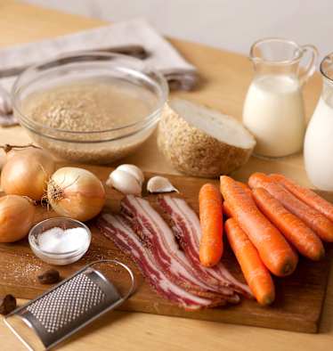 Zutaten Gerstensuppe