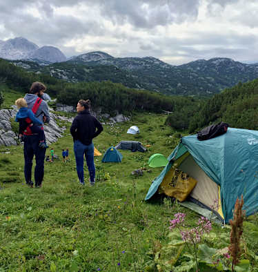Campen zelten Gjaid Alm