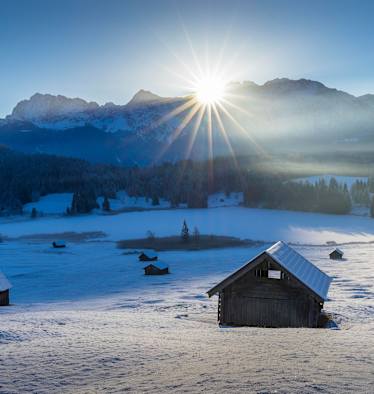 Oberbayern Garmisch Winter