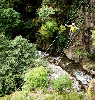 Hoachwool Klettersteig Schlucht