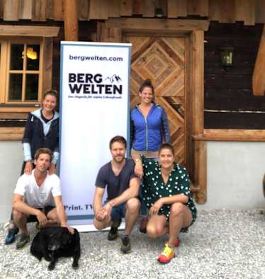 Die Bergwelten Online-Redaktion auf der Alm