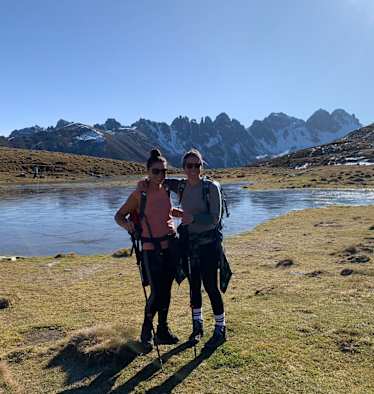 Wanderer beim Salfeinssee