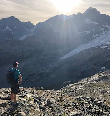 Epische Ausblicke auf den Roseg-Gletscher im Engadin