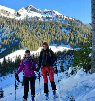 Maggy und Anja Skitouren für Anfänger