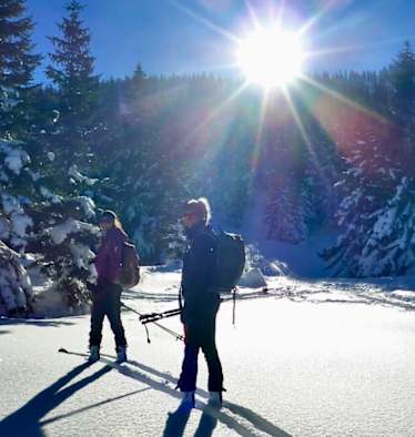 Maggy und Anja Skitouren für Anfänger