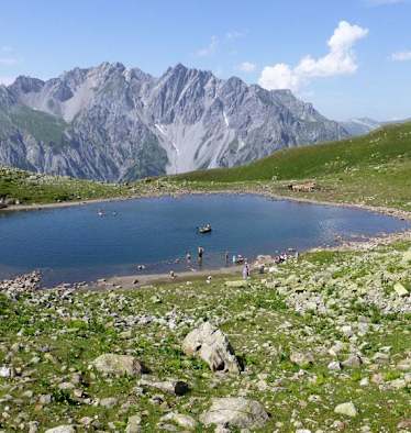 Kaltenbergsee auf der Verwallrunde vom Montafon zum Arlberg