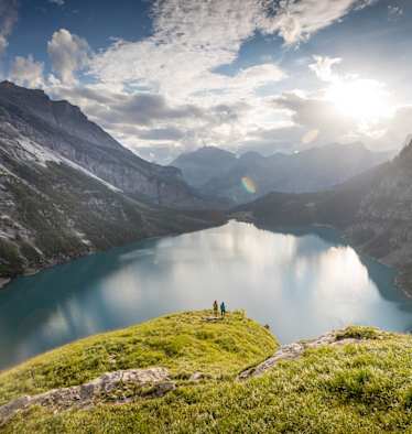 Traumhafter Blick auf den Öschinensee (1.596 m)