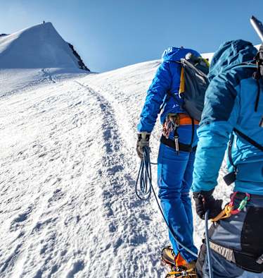 Über das Festjoch auf den Gipfel des Dom (4.545 m)