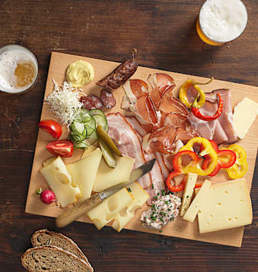 Brettljause auf der steirischen Grazerhütte 