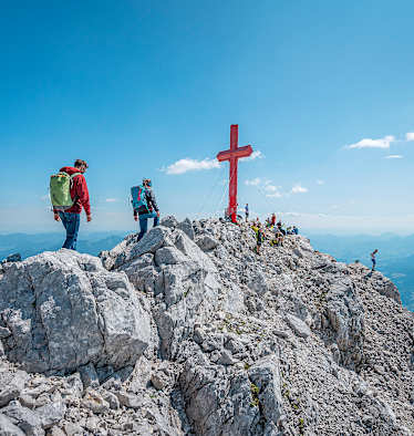 Auf den letzten Metern zum Gipfel des Großen Priel