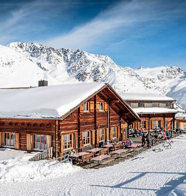 Die Südtiroler Berghütte Maseben in den Ötztaler Alpen