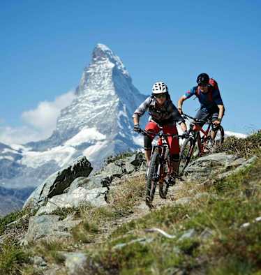 Mountainbiken Zermatt Matterhorn