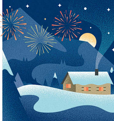 Silvester auf der Hütte