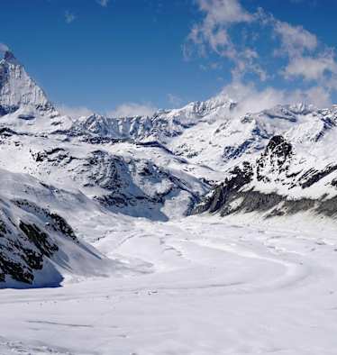 Monte Rosa Runde: Über den Gornergletscher führt die Abfahrt zurück nach Zermatt 