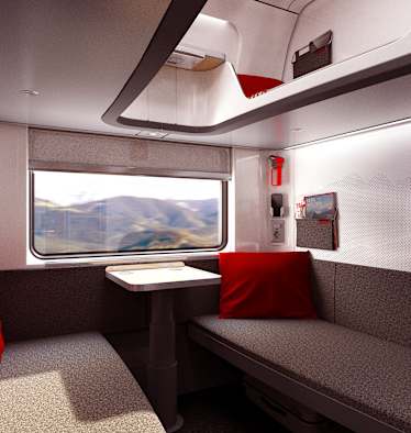 Die neuen ÖBB-Nightjets bringen euch ab 2022 über Nacht ganz entspannt in die Berge