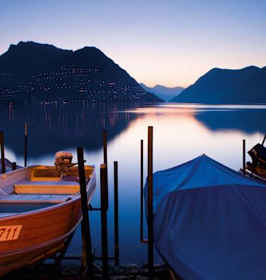 Foto: Blick auf den Luganersee von Paradiso
