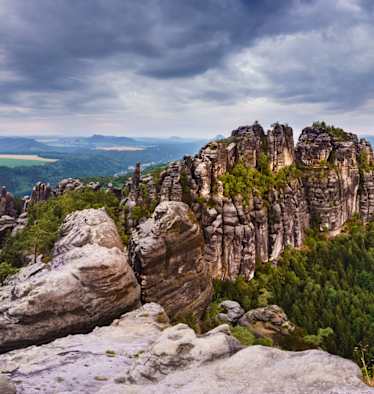 Schrammsteinaussicht am Malerweg