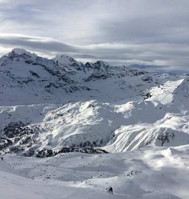 Blick vom Piz Ursera zur Diavolezza