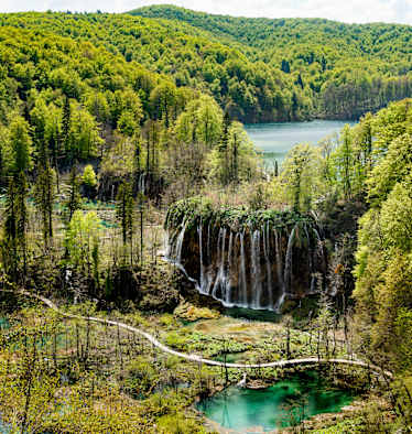 Wasserfall bei den Plitvicer Seen